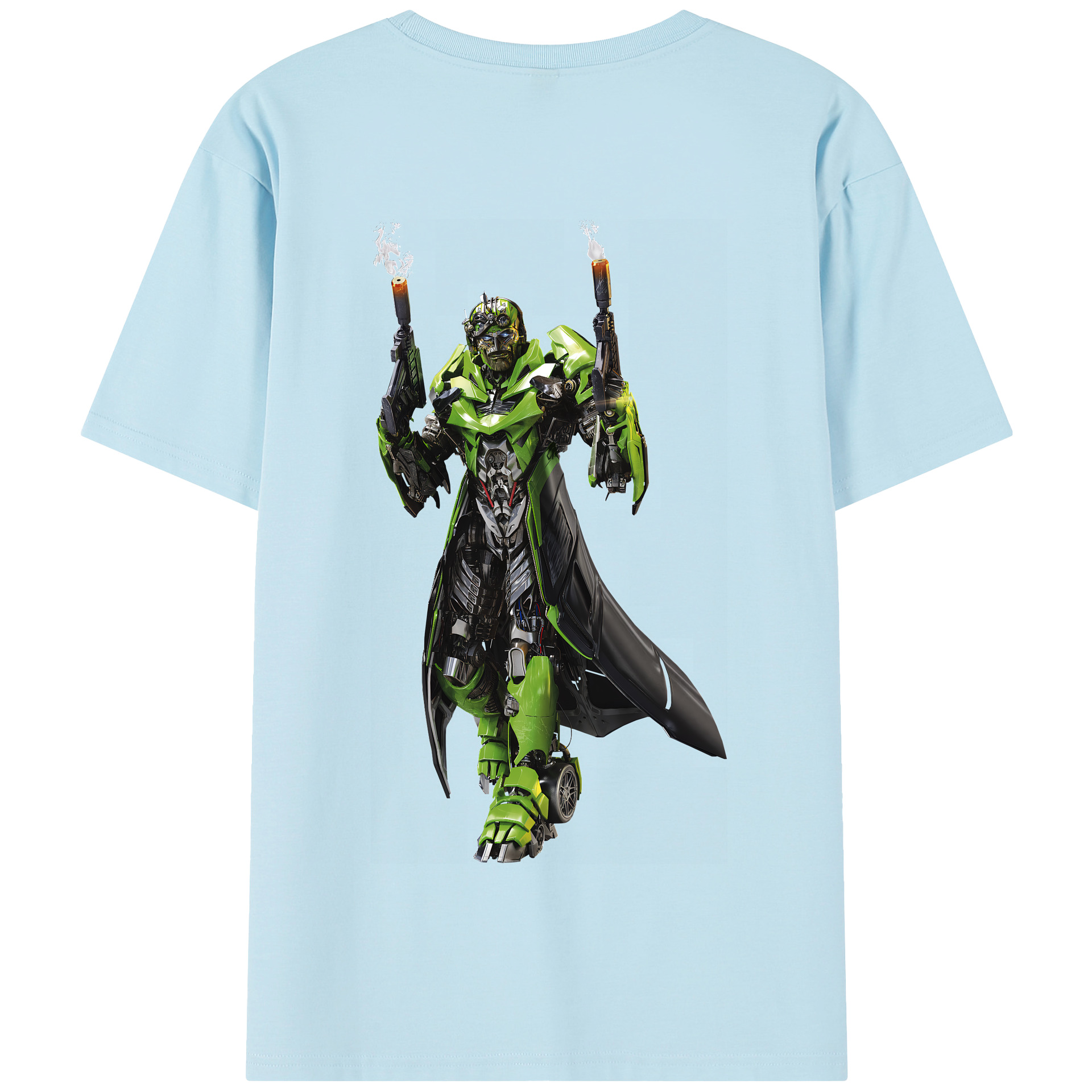 （画像用） Transformers トランスフォーマー 綿100％半袖Tシャツ（背面プリント）